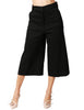 Bermuda donna pinko raccontami nero in lino stretch dal volume ampio