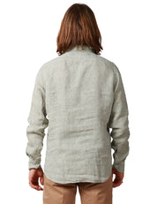 CAMICIA UOMO PORTOFIORI VERDE 100% LINO