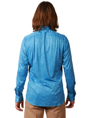 CAMICIA UOMO PORTOFIORI PERFORMANCE DENIM IN TESSUTO NO STIRO