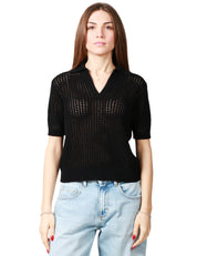 POLO DONNA ROBERTO COLLINA NERA
