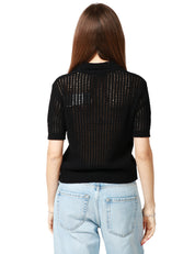 POLO DONNA ROBERTO COLLINA NERA