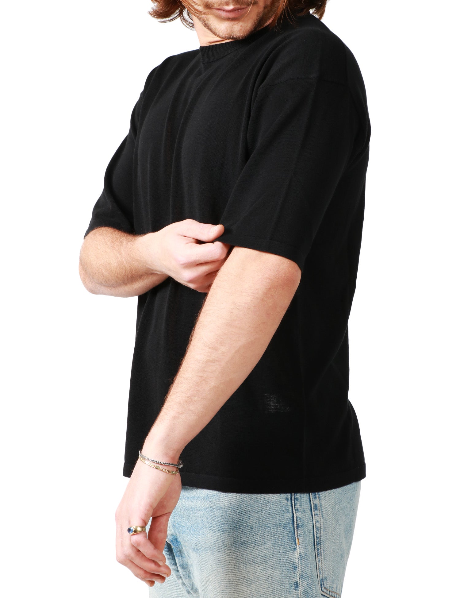 T-SHIRT UOMO ROBERTO COLLINA NERA GIROCOLLO COMFY FIT