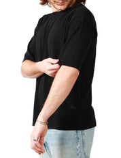 T-SHIRT UOMO ROBERTO COLLINA NERA GIROCOLLO COMFY FIT