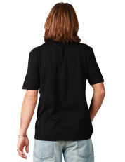 T-SHIRT UOMO ROBERTO COLLINA NERA GIROCOLLO IN JERSEY DI COTONE