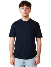 T-SHIRT UOMO ROBERTO COLLINA BLU NAVY GIROCOLLO