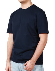 T-SHIRT UOMO ROBERTO COLLINA BLU NAVY GIROCOLLO