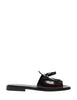 Ciabatta donna sebago will brown in pelle spazzolata liscia con nappine
