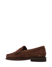 MOCASSINO UOMO SEBAGO CLASSIC DAN FLESH OUT BROWN IN PELLE SCAMOSCIATA
