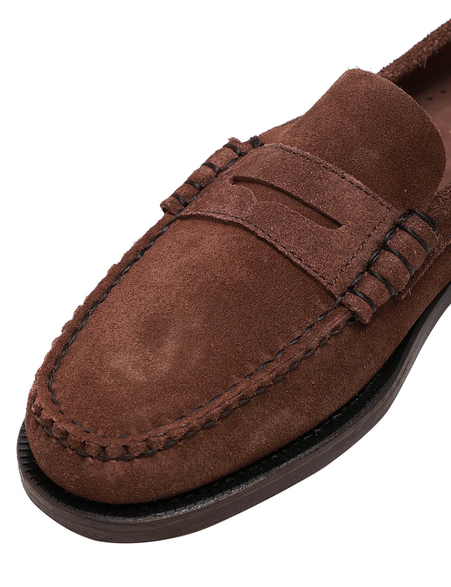 MOCASSINO UOMO SEBAGO CLASSIC DAN FLESH OUT BROWN IN PELLE SCAMOSCIATA