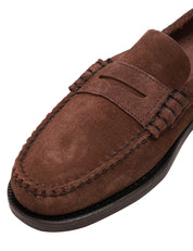 MOCASSINO UOMO SEBAGO CLASSIC DAN FLESH OUT BROWN IN PELLE SCAMOSCIATA