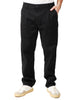 Pantalone uomo service works nero in cotone drill biologico con gamba a palloncino e piega davanti