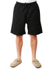 Bermuda uomo service works neri in tela di cotone bio con coulisse e tasche