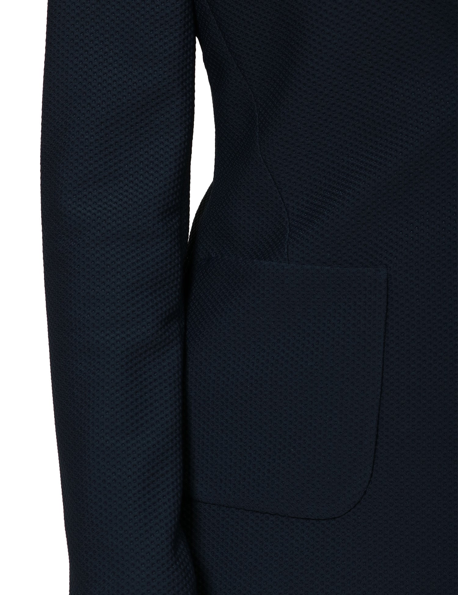 GIACCA DONNA SEVENTY BLU MONOPETTO IN TESSUTO TECNICO BISTRETCH A NIDO D'APE