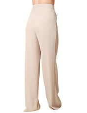 PANTALONE DONNA SOUVENIR ARGILLA A VITA ALTA CON PENCES DAVANTI