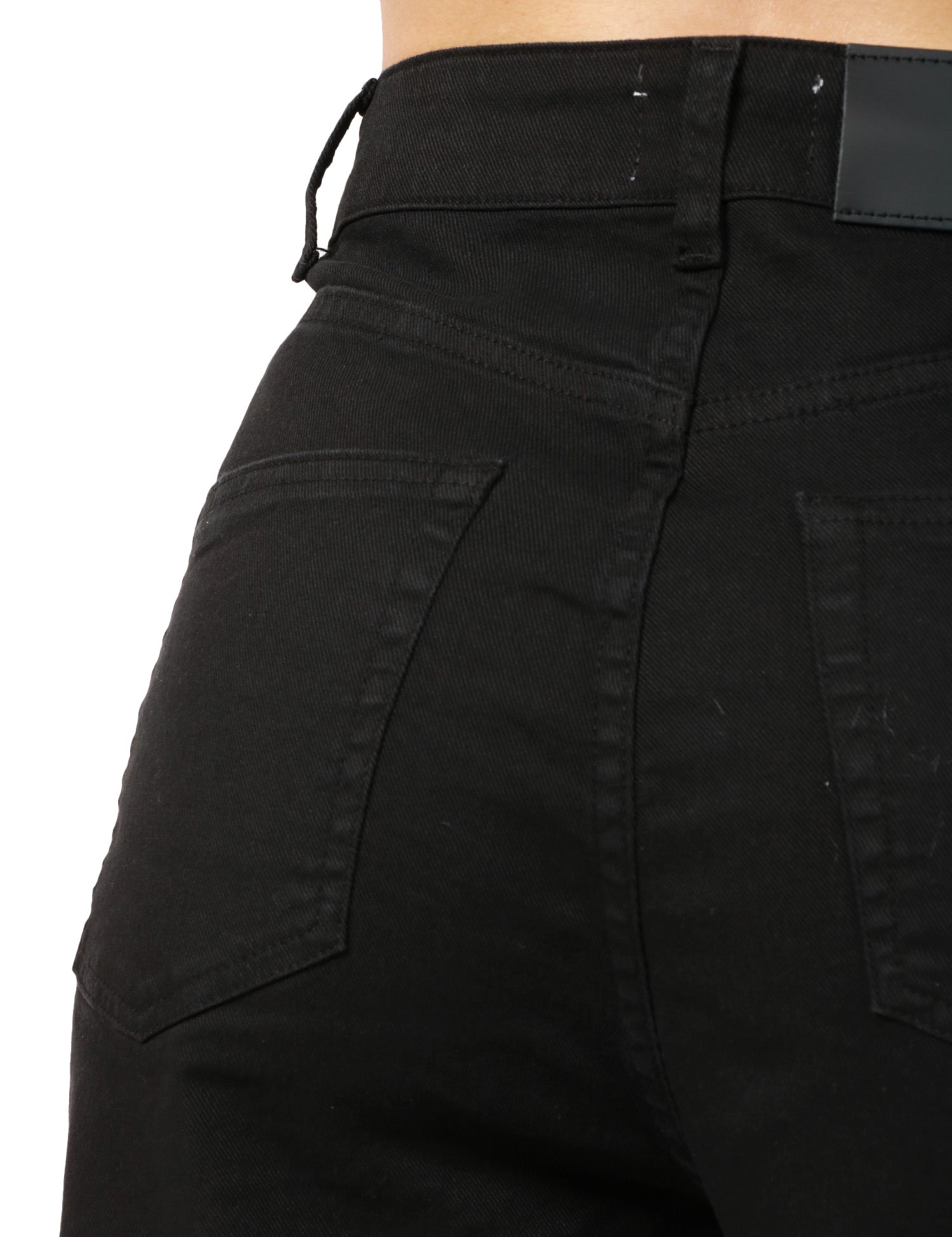 JEANS DONNA VICOLO KATE NERO A GAMBA DRITTA
