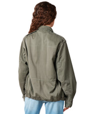GIACCA DONNA VICOLO MILITARE CON PIETRE APPLICATE ED EFFETTO VINTAGE