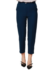 PANTALONE DONNA VICOLO BLU A VITA ALTA LUNGHEZZA ALLA CAVIGLIA