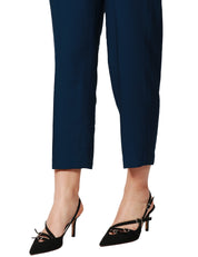 PANTALONE DONNA VICOLO BLU A VITA ALTA LUNGHEZZA ALLA CAVIGLIA