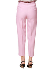 PANTALONE DONNA VICOLO ROSA A VITA ALTA LUNGHEZZA ALLA CAVIGLIA