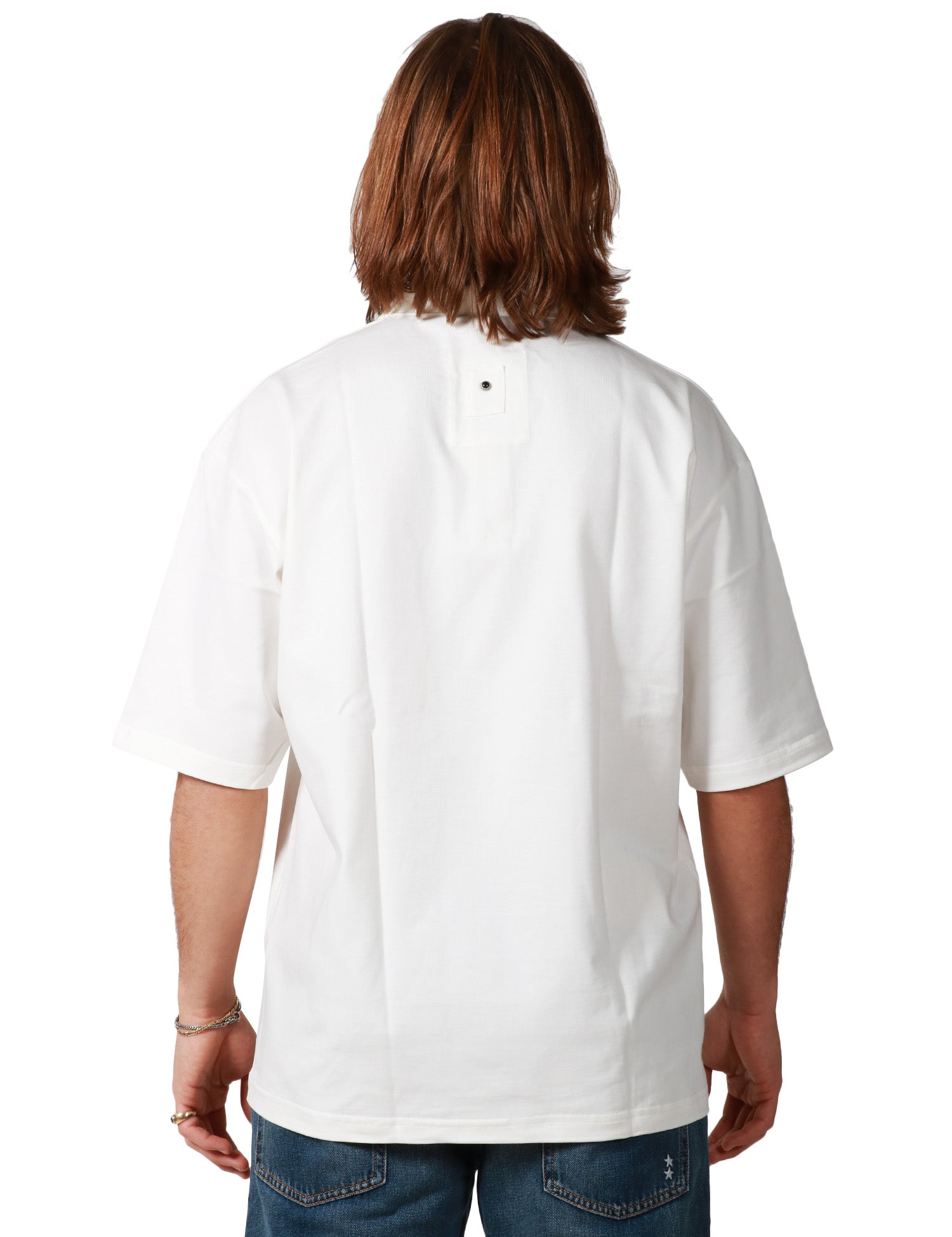 POLO UOMO WHITE SAND BIANCA A MEZZA MANICA IN COTONE
