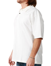 POLO UOMO WHITE SAND BIANCA A MEZZA MANICA IN COTONE