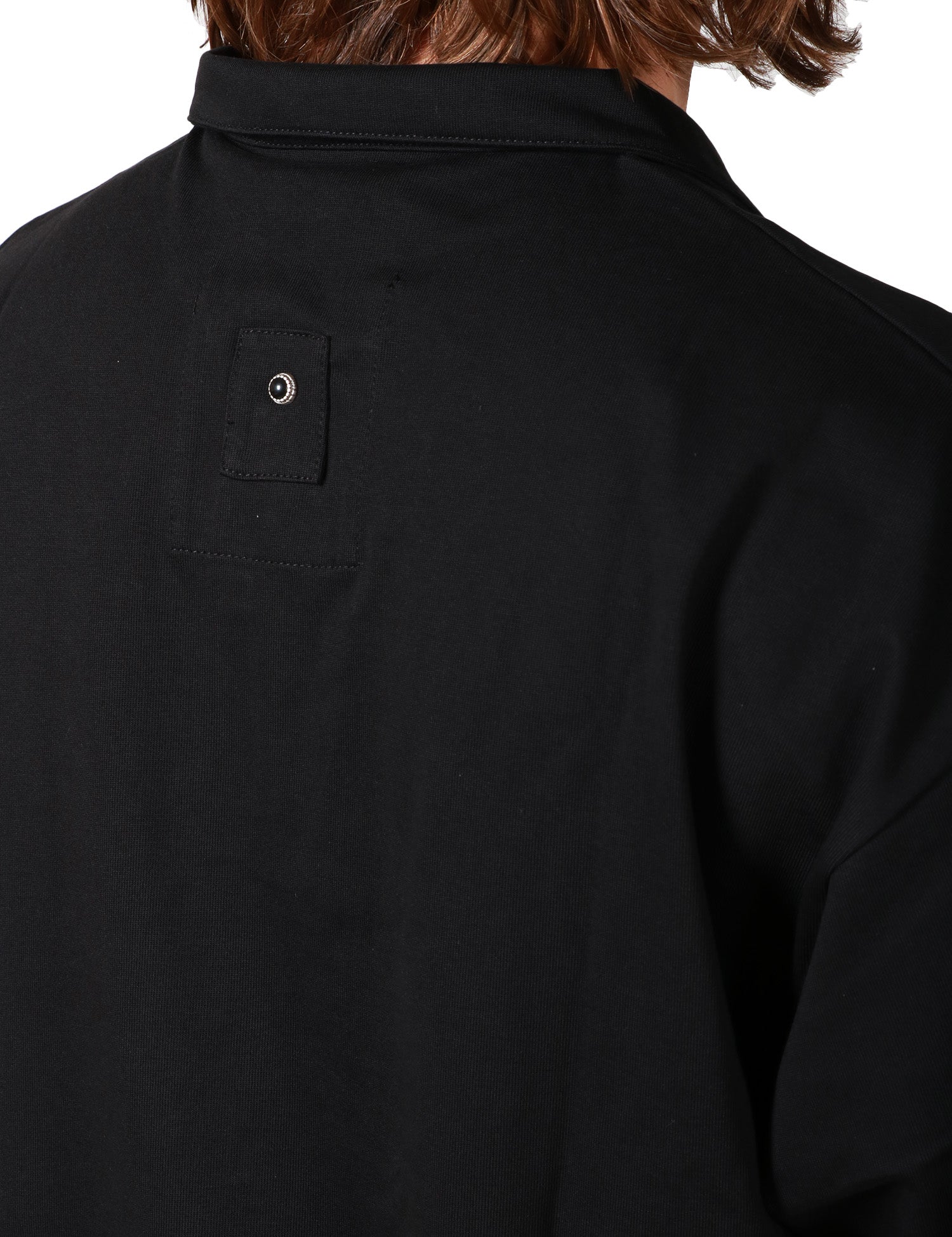 POLO UOMO WHITE SAND NERA A MEZZA MANICA IN COTONE
