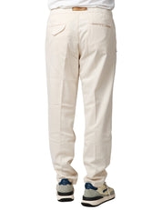 PANTALONE UOMO WHITESAND BEIGE 5 TASCHE CON CINTURA E VITA REGOLABILE