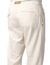 PANTALONE UOMO WHITESAND BEIGE 5 TASCHE CON CINTURA E VITA REGOLABILE