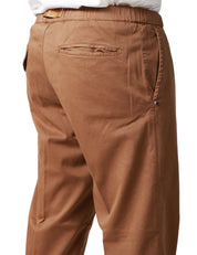 PANTALONE UOMO WHITESAND NOCCIOLA 5 TASCHE CON CINTURA E VITA REGOLABILE