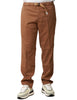 Pantalone uomo whitesand nocciola 5 tasche con cintura e vita regolabile