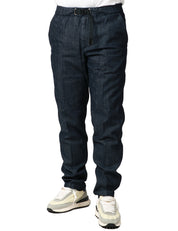 PANTALONE UOMO WHITESAND DENIM 5 TASCHE CON CINTURA E VITA REGOLABILE