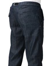 PANTALONE UOMO WHITESAND DENIM 5 TASCHE CON CINTURA E VITA REGOLABILE