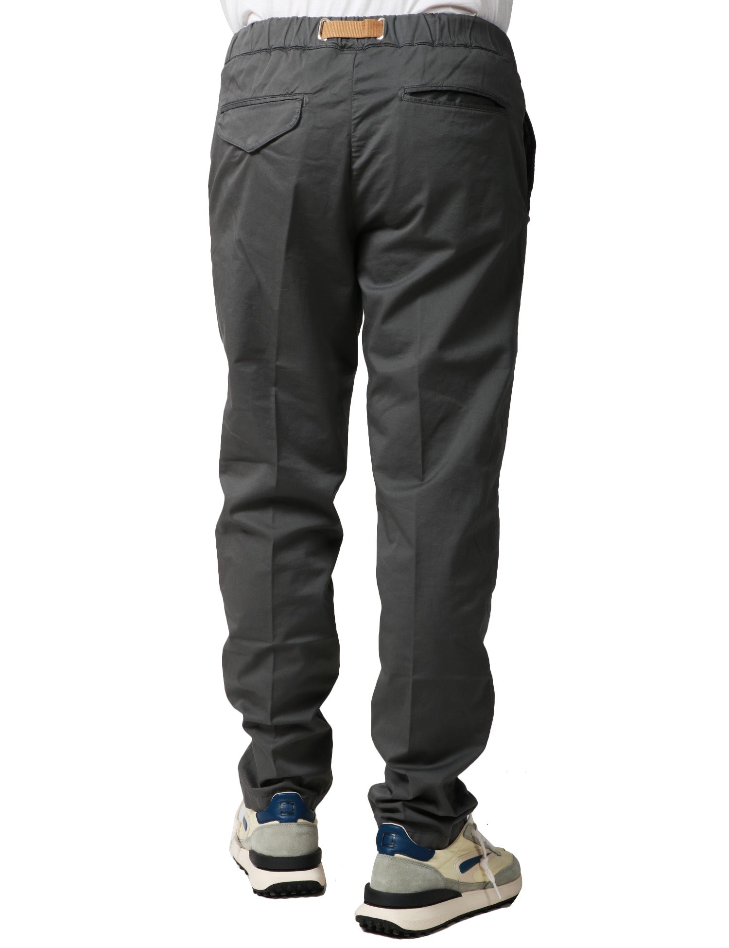 PANTALONE UOMO WHITESAND GRIGIO 5 TASCHE CON CINTURA E VITA REGOLABILE