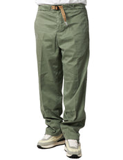 PANTALONE UOMO WHITESAND MILITARE CON VITA REGOLABILE E GAMBA DRITTA E MORBIDA