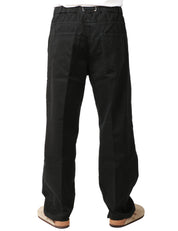 PANTALONE UOMO WHITESAND NERO 5 TASCHE CON CINTURA E VITA REGOLABILE