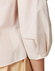 CAMICIA DONNA XACUS MARGOT BEIGE A SCATOLA CON MANICA A SBUFFO