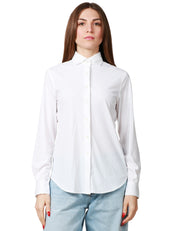 CAMICIA DONNA XACUS BIANCA IN TESSUTO TECNICO ACTIVE CON COLLO ALLA FRANCESE