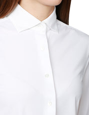 CAMICIA DONNA XACUS BIANCA IN TESSUTO TECNICO ACTIVE CON COLLO ALLA FRANCESE