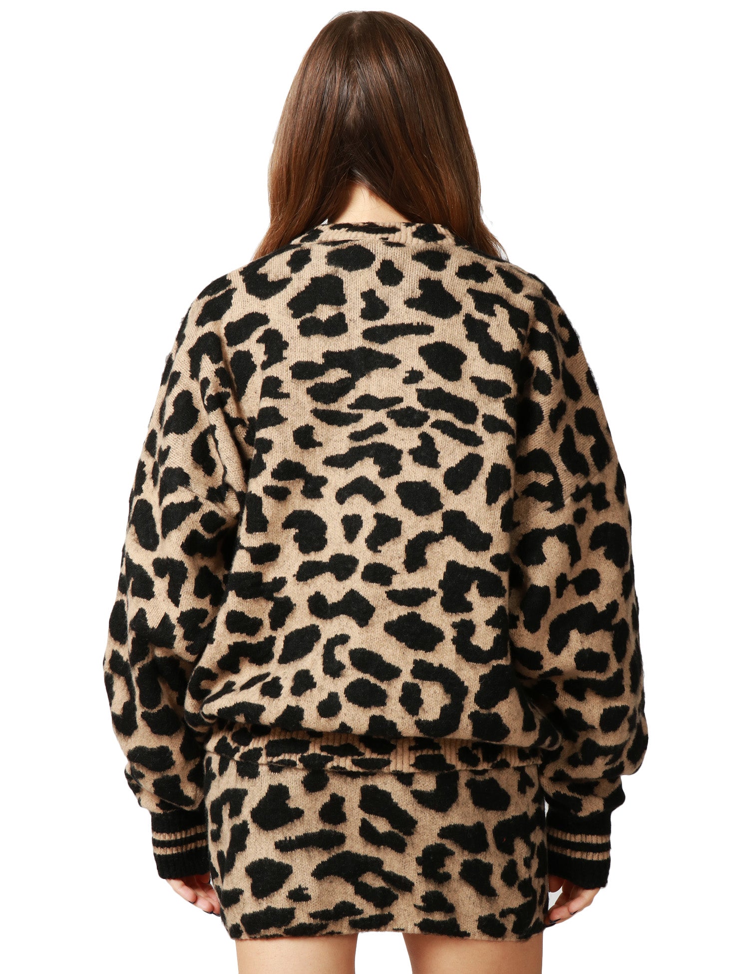 BOMBER DONNA AKEP MACULATO OVER IN MISTO LANA CON ZIP CENTRALE