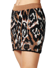 GONNA MINI AKEP MACULATO JACQUARD BICOLORE