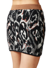 GONNA MINI AKEP MACULATO JACQUARD BICOLORE