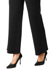 PANTALONE DONNA ALPHA STUDIO ANTRACITE A VITA ALTA CON FASCIA ELASTICA IN LANA MERINOS