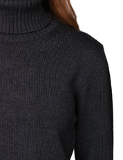 MAGLIA DOLCEVITA DONNA ALPHA STUDIO ANTRACITE IN LANA MERINOS