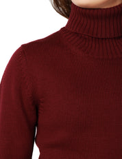 MAGLIA DOLCEVITA DONNA ALPHA STUDIO CILIEGIA IN LANA MERINOS