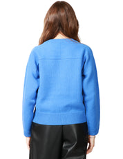MAGLIA DONNA ALPHA STUDIO PERVINCA GIROCOLLO BOXY IN LANA GEELONG EXTRAFINE