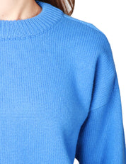 MAGLIA DONNA ALPHA STUDIO PERVINCA GIROCOLLO BOXY IN LANA GEELONG EXTRAFINE