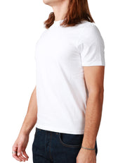 T-SHIRT UOMO ALPHA STUDIO BIANCA GIROCOLLO IN JERSEY STRETCH