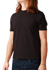T-SHIRT UOMO ALPHA STUDIO NERO GIROCOLLO IN JERSEY STRETCH