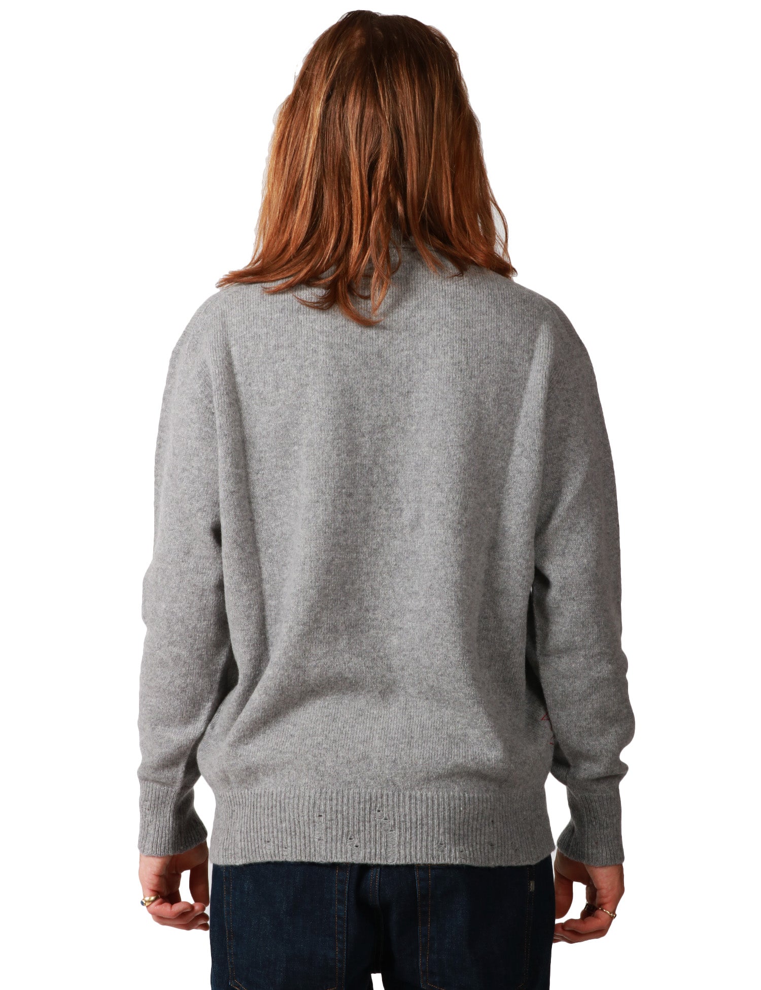 MAGLIA POLO UOMO AMARANTO ALLUMINIO IN LANA CON TRE BOTTONI E MICROTTURE SUI FONDI