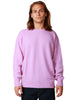 Maglia uomo amaranto glicine girocollo in misto lana e cashmere con micro rotture